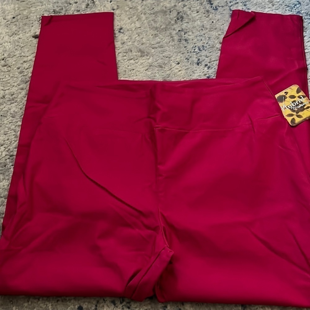 Hybrid & Co. Super Comfy‎ Ultra Stretch with Full-Elastic Waist Fuchsia pants 2X